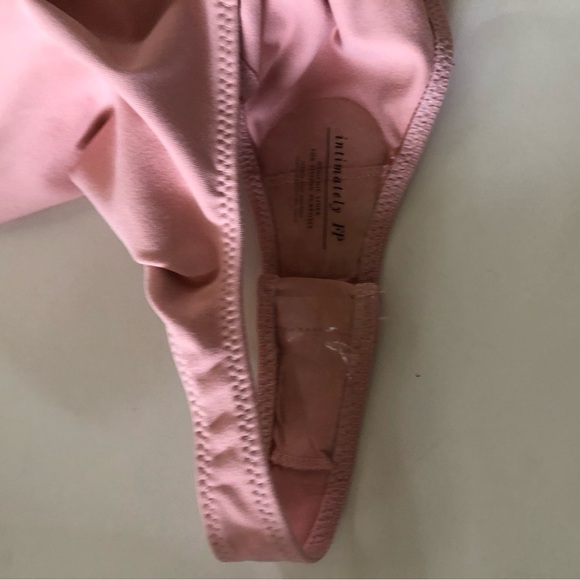 Free People Intimately Va Va Voop Deep V-Neck Puff Long Sleeves Bodysuit Sz XS - Picture 13 of 14